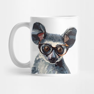 Specs 'n' Squeaks: The Bespectacled Bushbaby Tee Mug